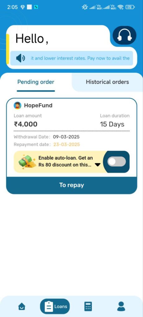Hope fund Loan Review 