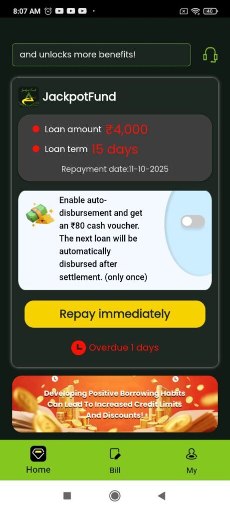 Jackpot Fund Loan Approval