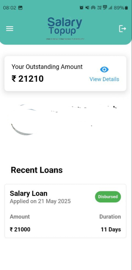 Salary TopUp loan