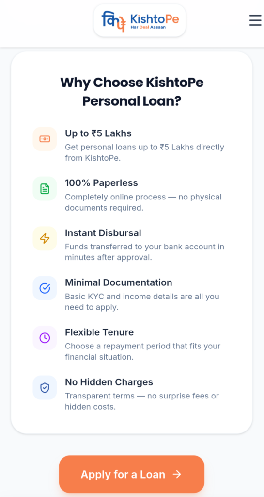 Kishtope loan real or fake